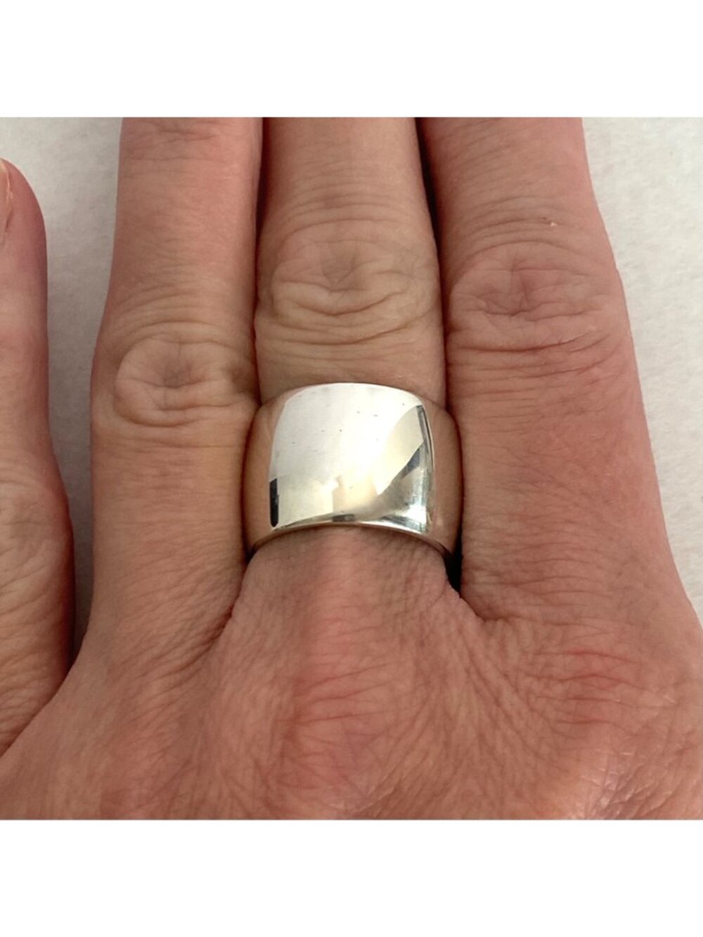 Silpada Sterling Silver 925 Polished Wide Band Cuff Cigar Ring Sz 7.25 - Picture 16 of 16